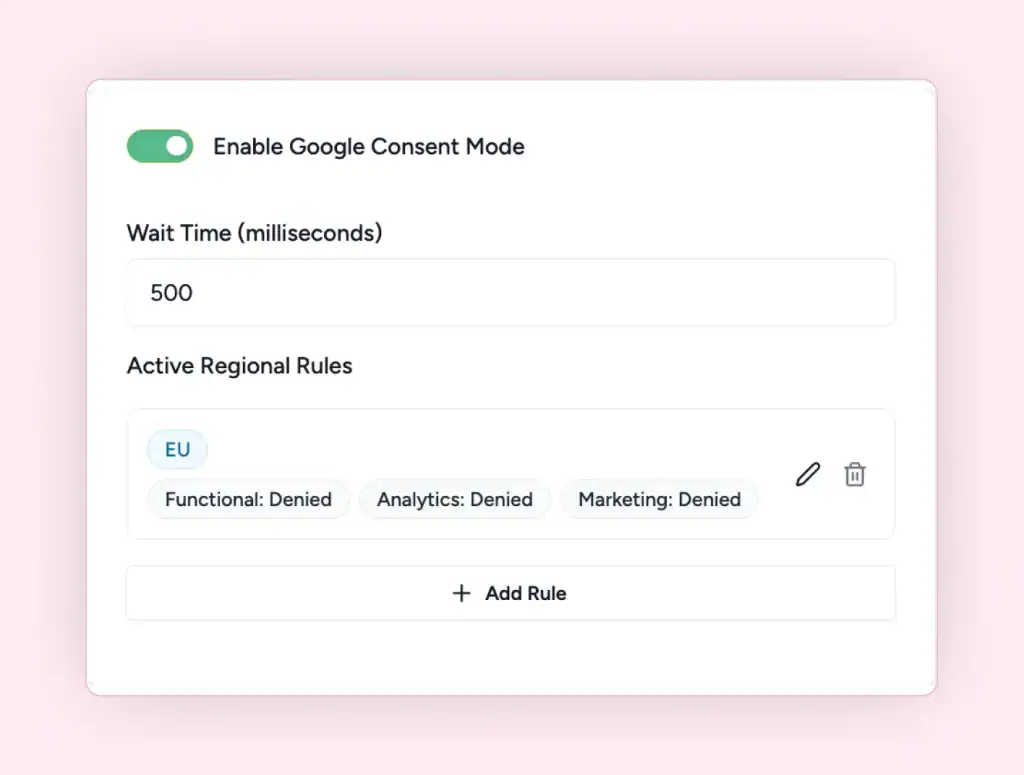 google consent mode