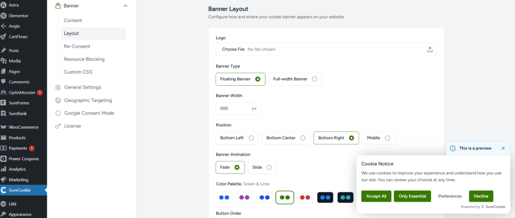 Customizing Banner Layout image