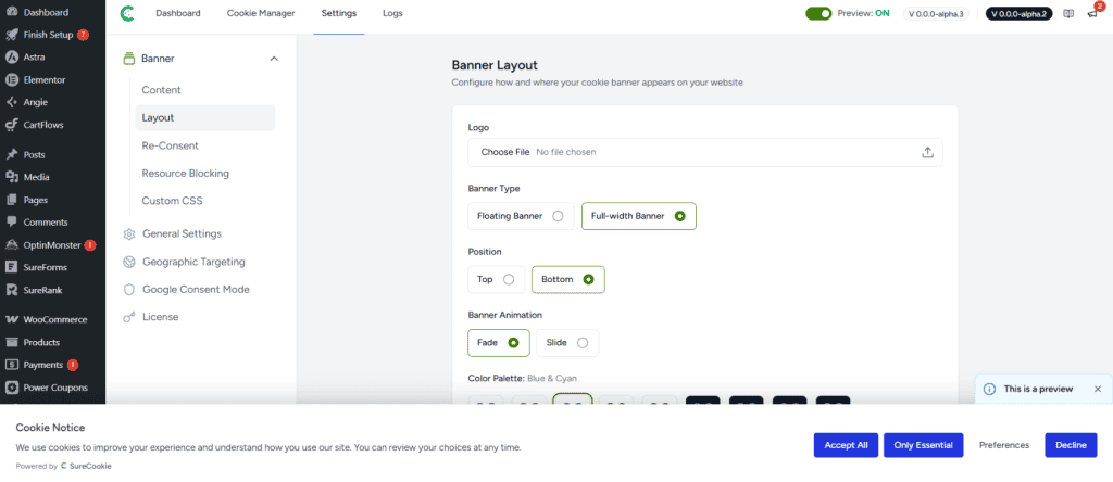 Customizing Banner Layout image
