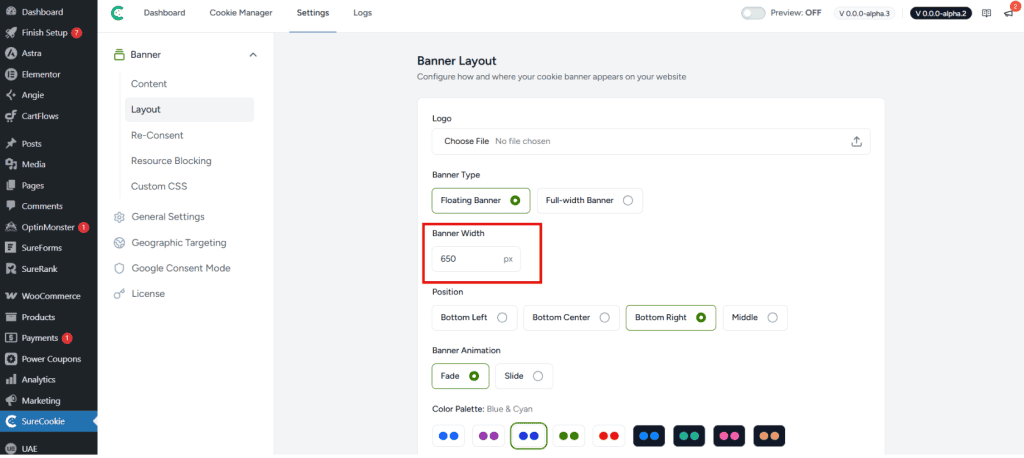 Customizing Banner Layout image