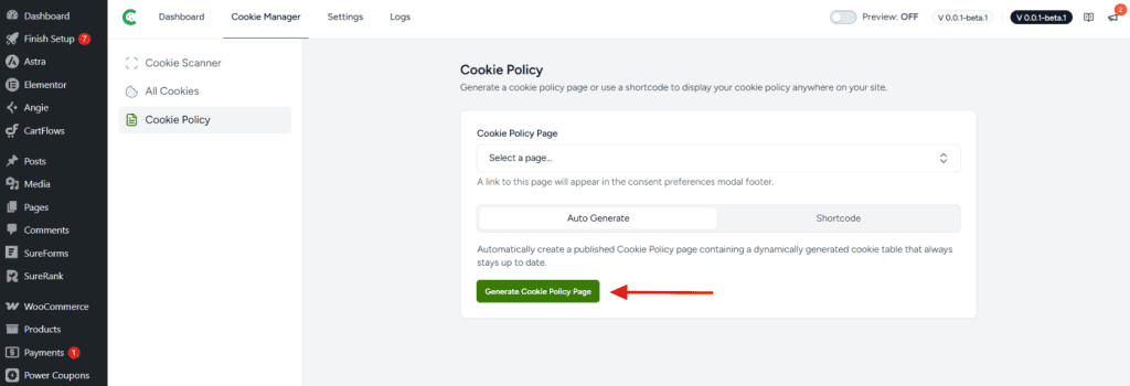 How to Generate Cookie Policy Page image