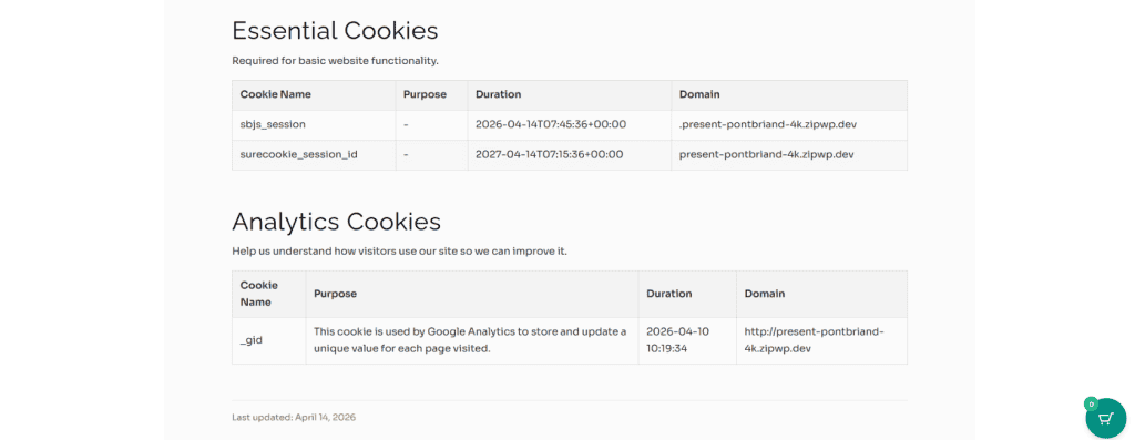How to Generate Cookie Policy Page image