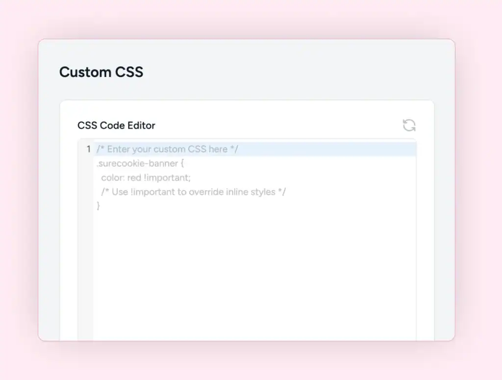 surecookie custom css